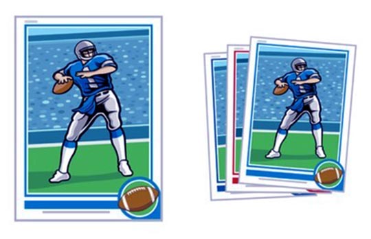 Football sport cards in covina coin